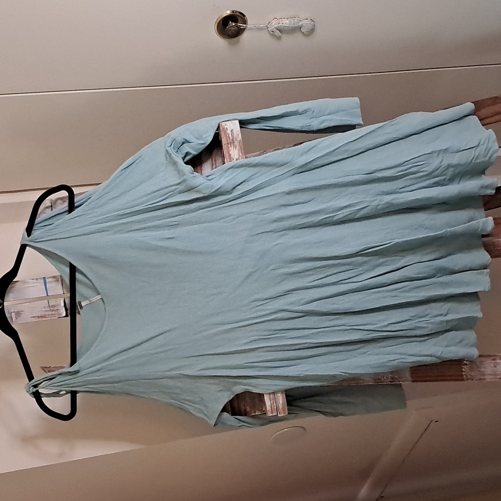 Free People Clear Skies Cold Shoulder Tunic Dress  Long sleeve  Size:L